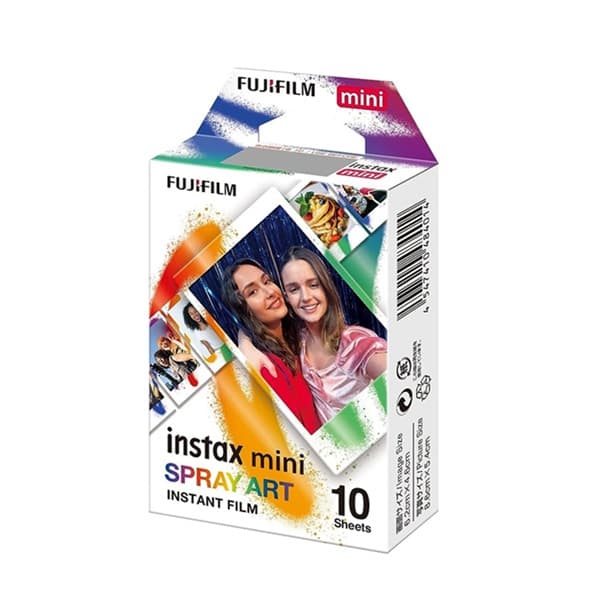 instax mini チェキ用フィルム 10枚入 SPRAY ART スプレーアート