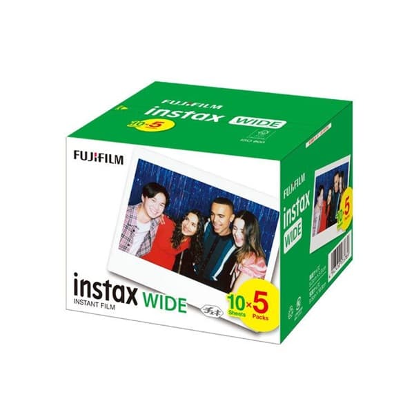 instax mini チェキ用フィルム WIDE ワイド 5パック (10枚入り×5)