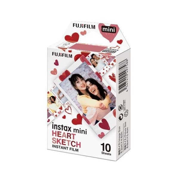 instax mini チェキ用フィルム 10枚入 HEART SKETCH ハートスケッチ